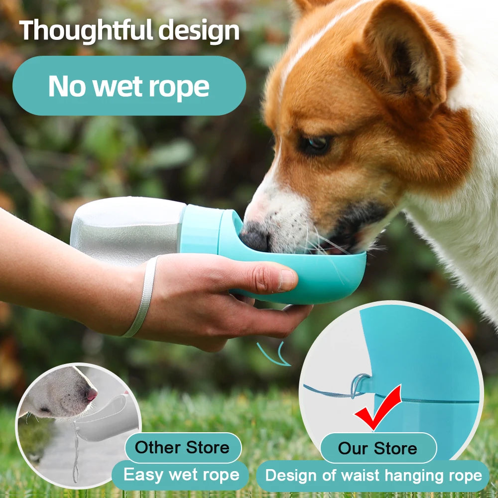 300ml 500ml Big Dog Water Bottle Portable Drinking Bowl For Small Dogs