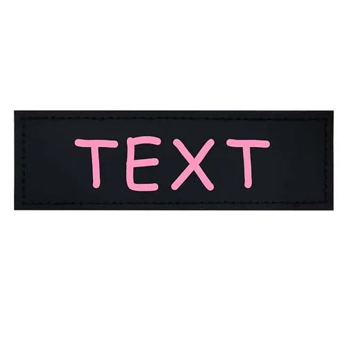 2 PCS Personalized Dog Name Labels Colorful Pattern Pet Harness Custom