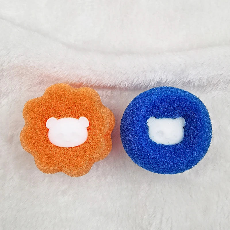 8pcs Washing Machine Sponge Cleaning Balls Lint Removal Laundry