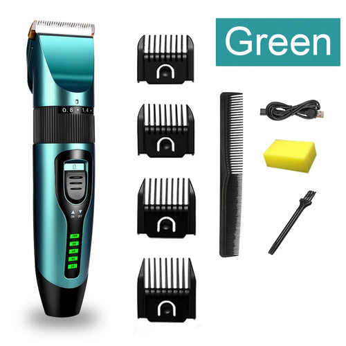 Electric Hair Clipper Wireless Professional Trimmer LED Display
