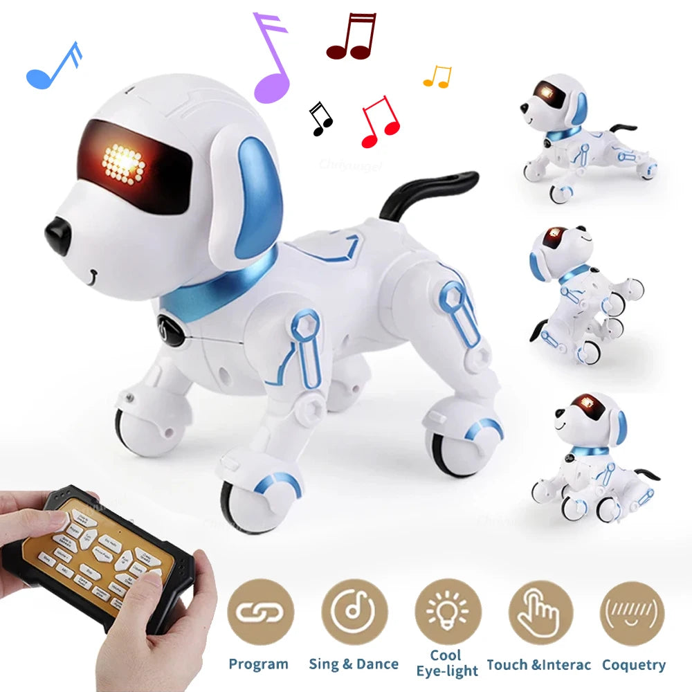 RC Robot Dog Electronic Stunt Pet Interactive Touch Programmable Smart