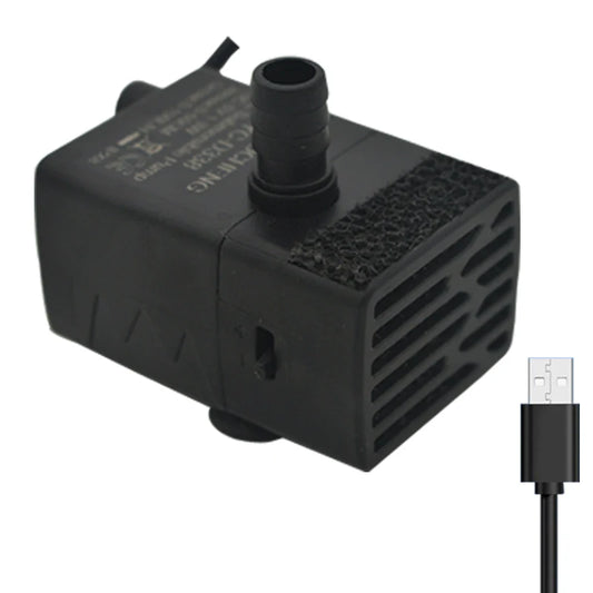 Ultra Quiet USB Aquarium Fish Tank Filtration Pump Mini Pet Fountain