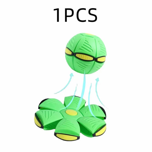 Flying Saucer Bouncing Ball Is A Durable Elastic and Fun Dog Pet Toy
