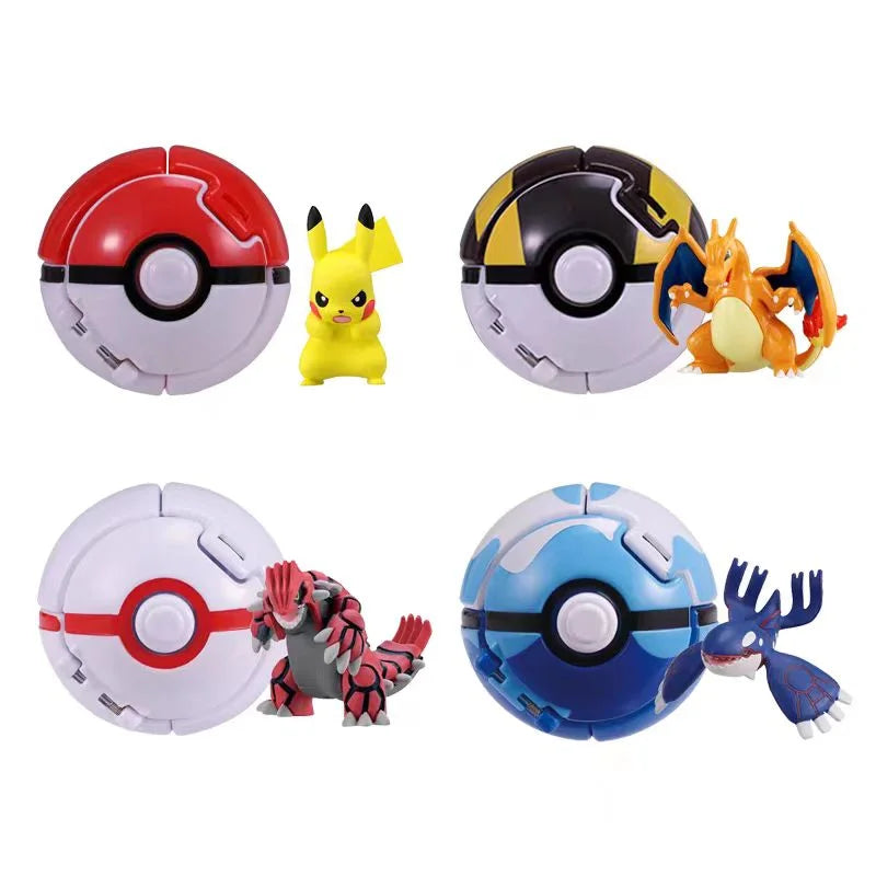 Pokemon Figure Pokeball Anime Figurines Cartoons Pikachu Charizard