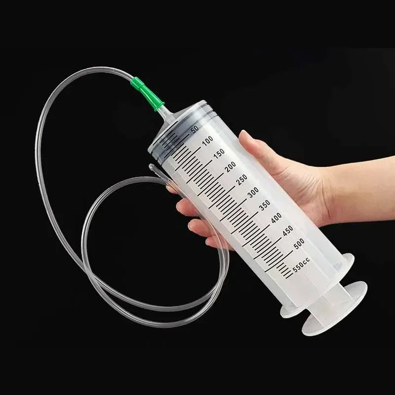 Large Vacuum Capacity Syringe 100/200/300/500ml Reusable Syringe Oil