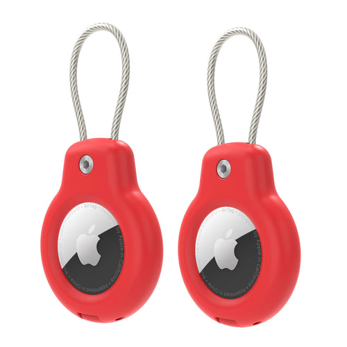 For Apple Airtag Case Hard Plastics Holder Anti-Loss Keychain With