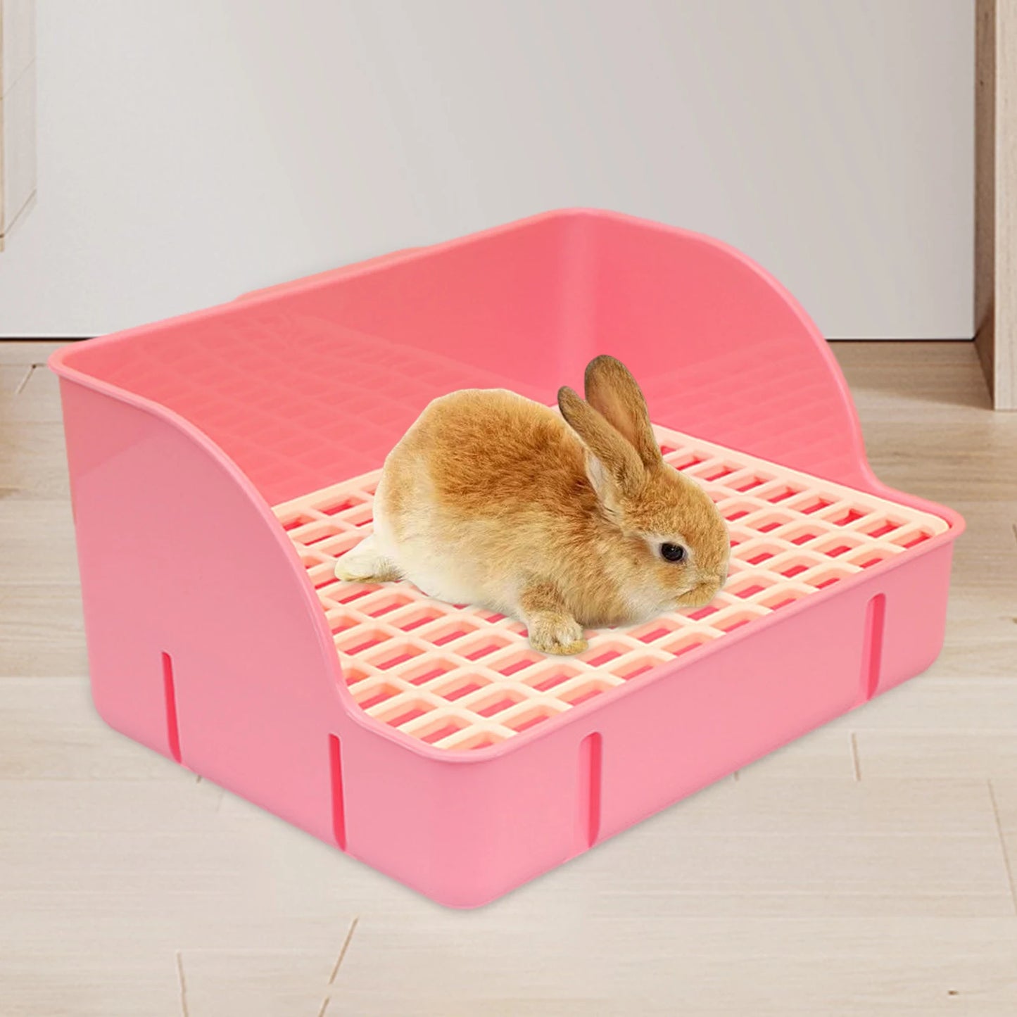 Rabbit Litter Box Pee Pan Tray Pet Toilet Corner Toilet Box Litter Pan