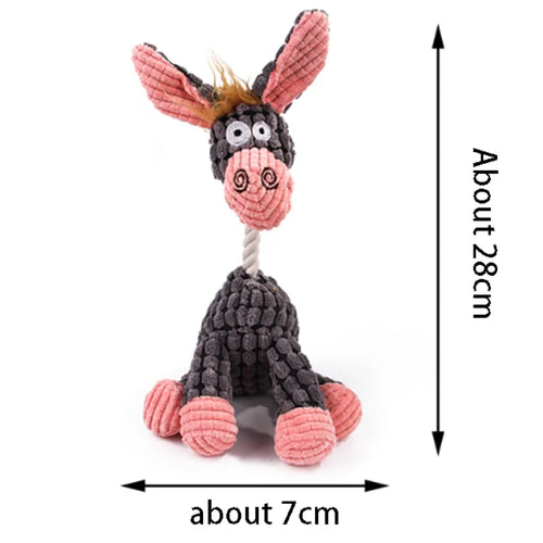 Interactive Plush Pet Dog Voice Toys for Puppies Teeth Grinding