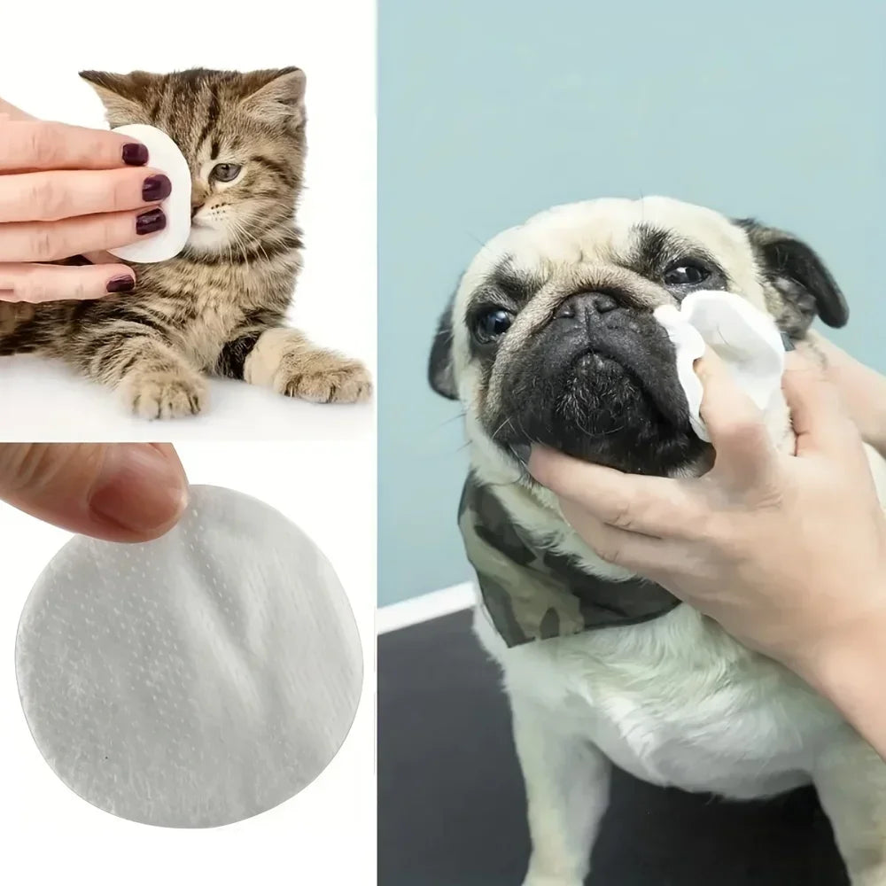 200pcs Pet Eye Cleaning Wipes, Gentle Tear Stain Remover Wipes for