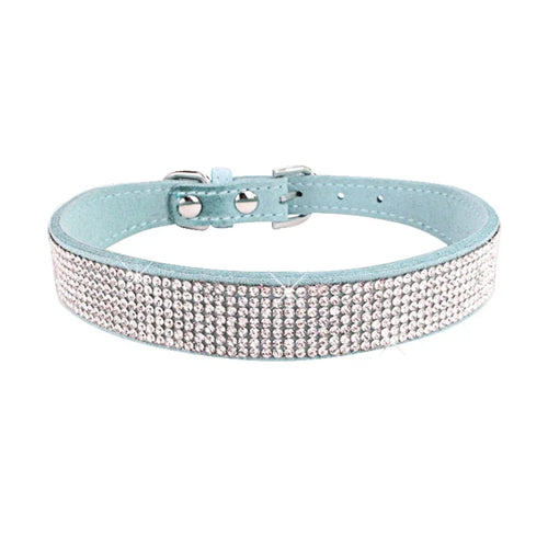Dog Collar Crystal Glitter Rhinestone Pet Collars Zinc Alloy Buckle