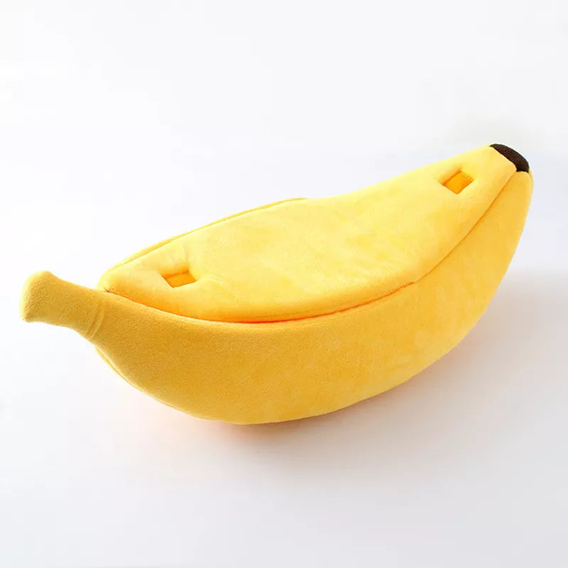 Banana Cat Bed House Funny Cute Cozy Cat Mat Beds Warm Durable