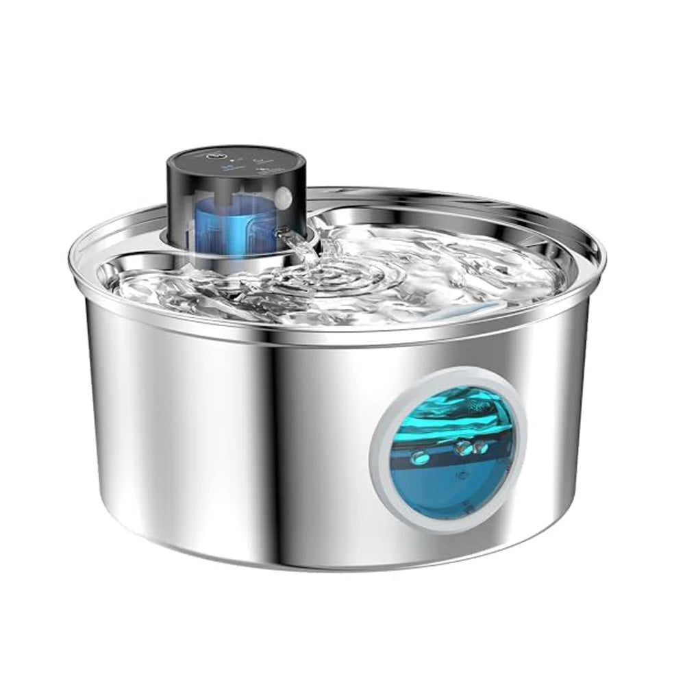 3.2L Recharge 5V USB Cat Water Fountain Automatic Sensor Stainless