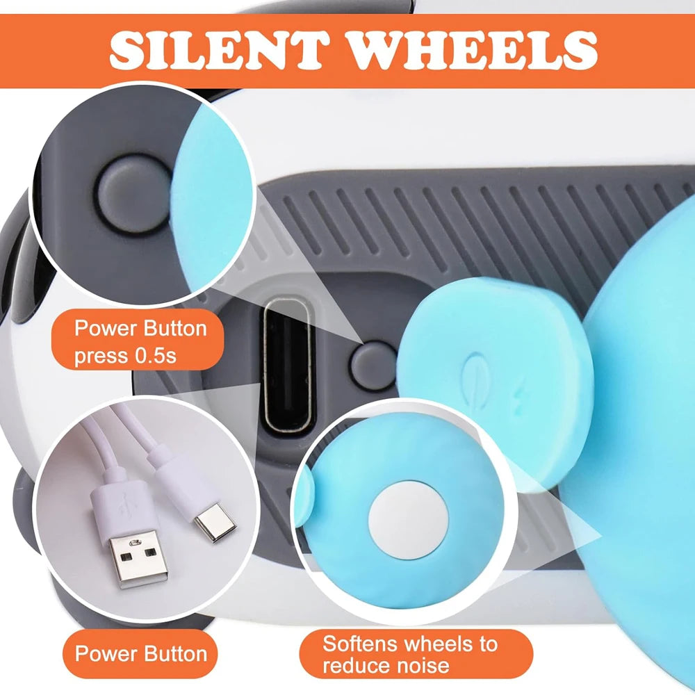 Smart Cat Toy 2 Modes Automatic Moving Remote Controlled Toy Car for