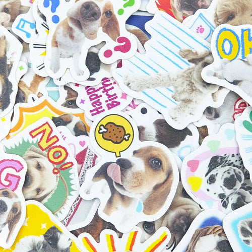 40pcs Pet Dog Holiday Party Sticker Mobile Phone Cup Laptop Skateboard