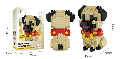 Variety Styled Cute Pet Dog Micro Mini Building Blocks Toys: Ideal