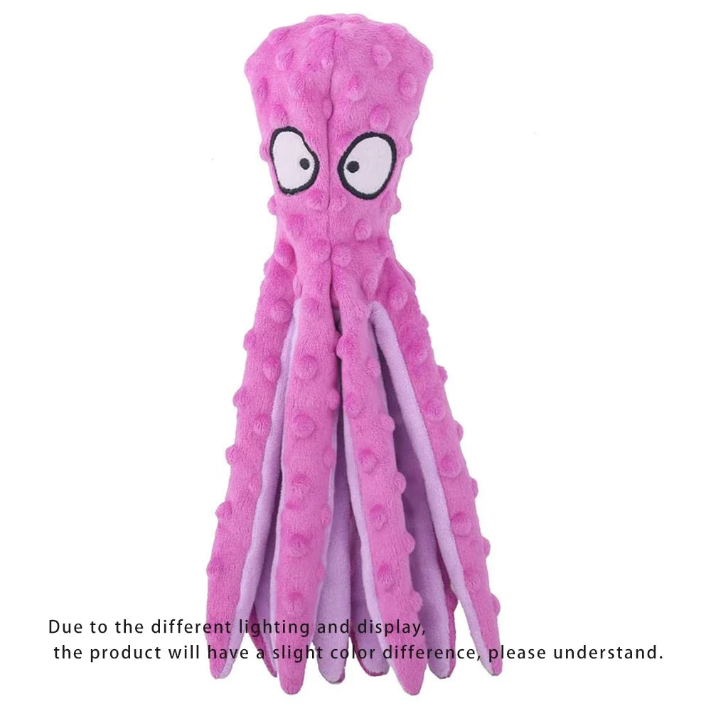 Dog Vocal Toys Octopus Non-stuffed Soft Plush Toy Puppy Educational
