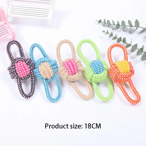 Interactive Cotton Rope Mini Dog Toys Ball for Dogs Accessories