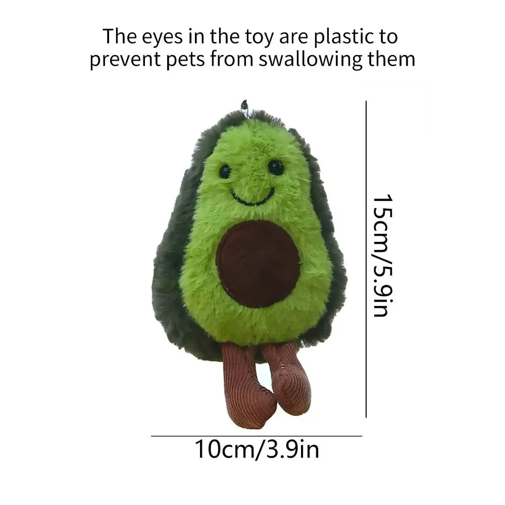 Funny Cat Toys Cute Avocado Pet Plush Toy for Daily Companionship of