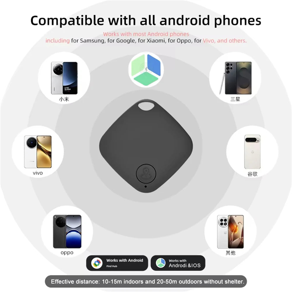 Smart Bluetooth GPS Tracker Tag Anti-Lost Reminder Compatible with