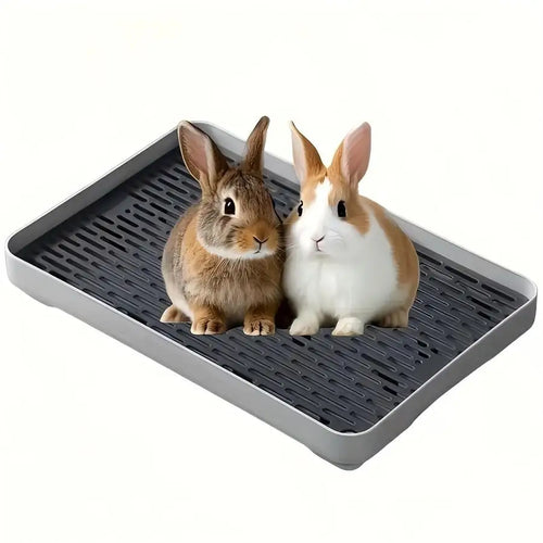 1pc Rabbit Litter Box Small Pet Toilet Tray Bunnie Corner Toilet Box