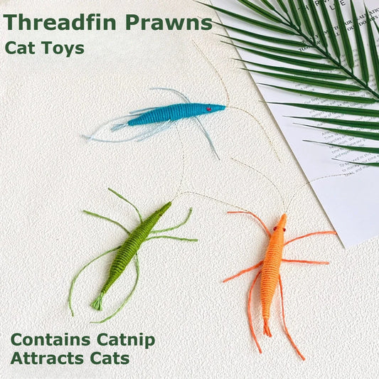 Popular simulation plush shrimp cat toys cat self entertainment
