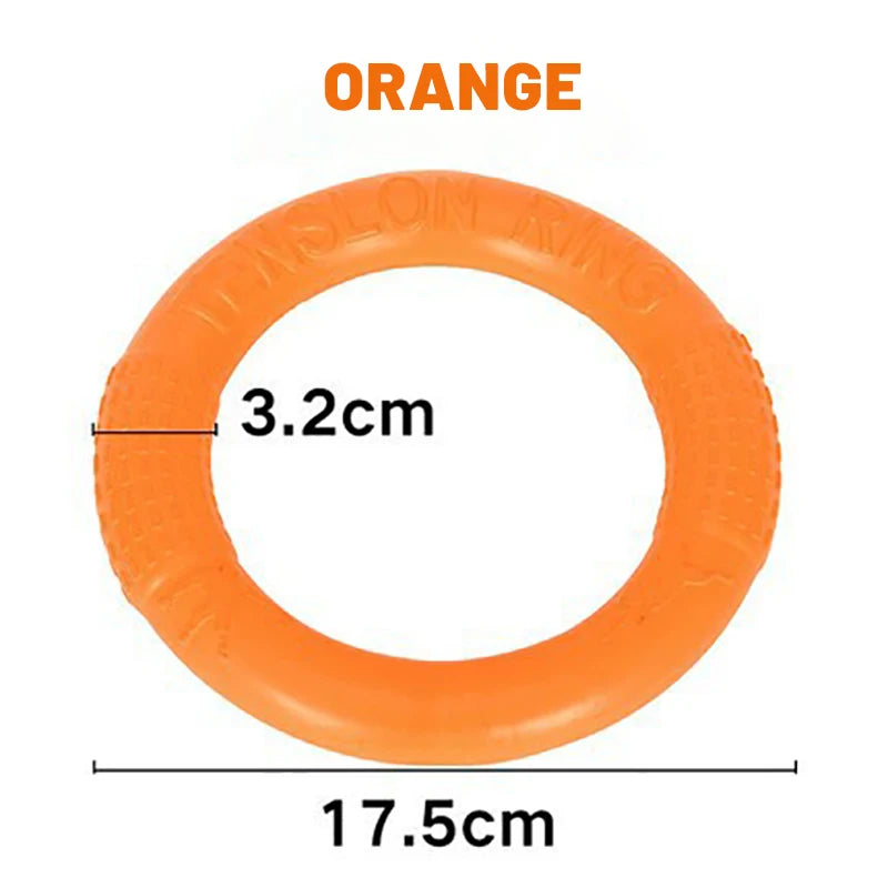 1pc Orange Dog Toys Pet Flying Disk Training Ring Puller EVA