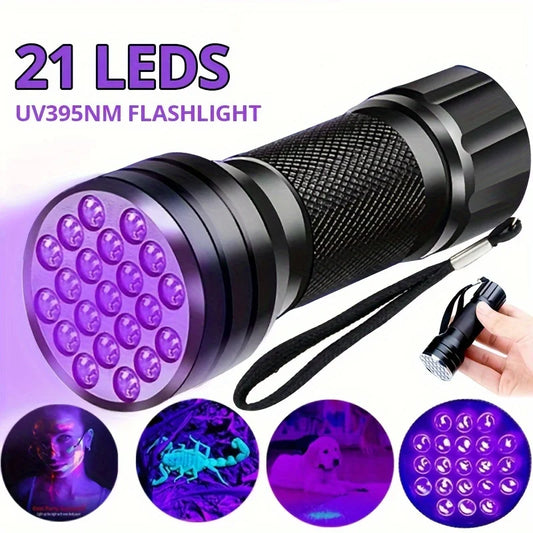 9/12/21LED UV Flashlight Portable Pet Urine Stain Money Detection