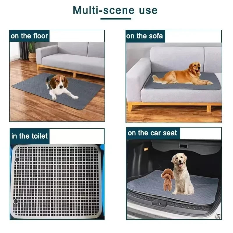 Dog Pee Pad Reusable Washable Dog Urine Mat Car Seat Floor Sofa