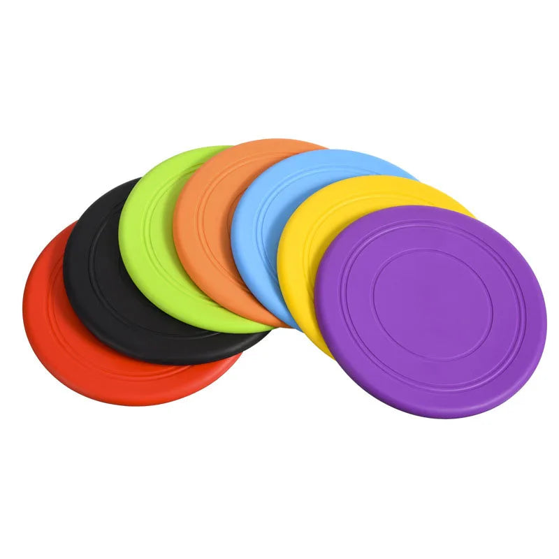 7 Colors Silicone Flying Saucer Funny Dog Cat Toy Dog Game Flying