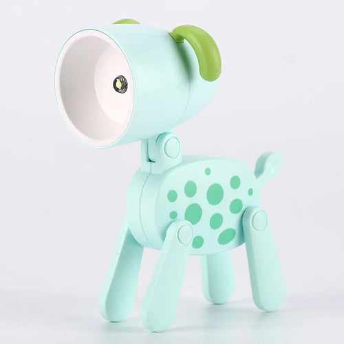 LED Night Light Mini Folding Desk Lamp Cute Pet Lights Dog Deer