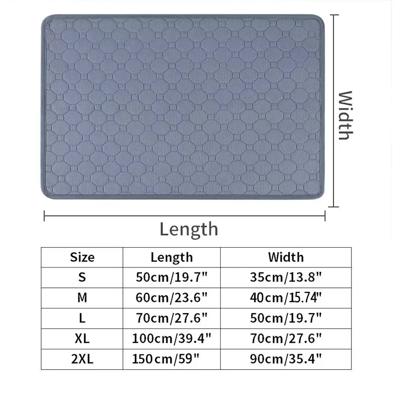Dog Pee Pad Reusable Washable Dog Urine Mat Car Seat Floor Sofa