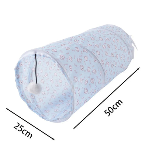Hot Foldable Cat Tunnel Tube Interactive Fun Kitty Training Toy
