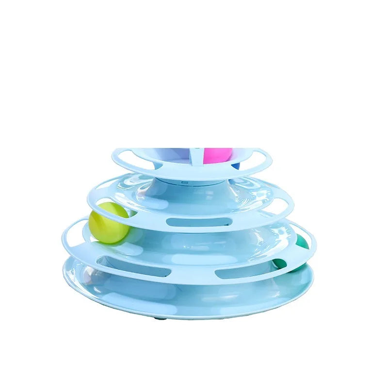 Pet cat toy Three-layer ball cat Turntable Cat interactive educational