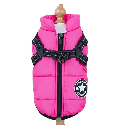 Thick and warm pet clothes, dog and cat cotton coats, winter chest and