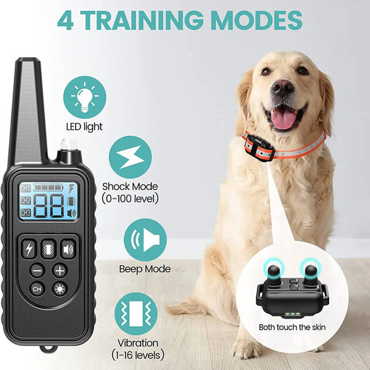 Electric Dog Training Collar Detachable Bark  Rechargeable Anti
