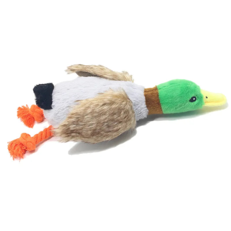 Cute Plush Duck Sound Toy Stuffed Squeaky Animal Squeak Dog Toy