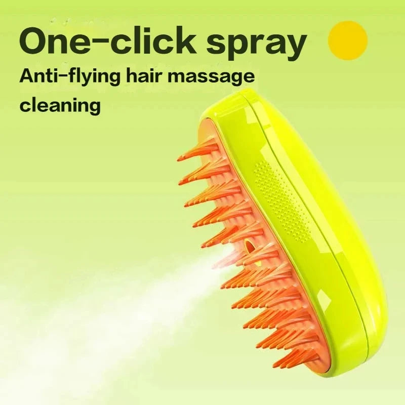 Cat Steam Brush Electric Spray Water Spray Kitten Pet Comb Soft