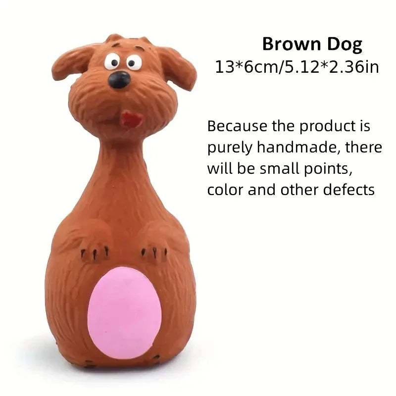 Soft Rubber Chewy Toys Four Styles Squeaky Interactive Throwing Games