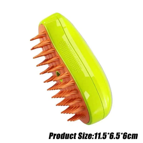Steamy Dog Brush Electric Spray Cat Hair Brush 3 in1 Dog Steamer Brush