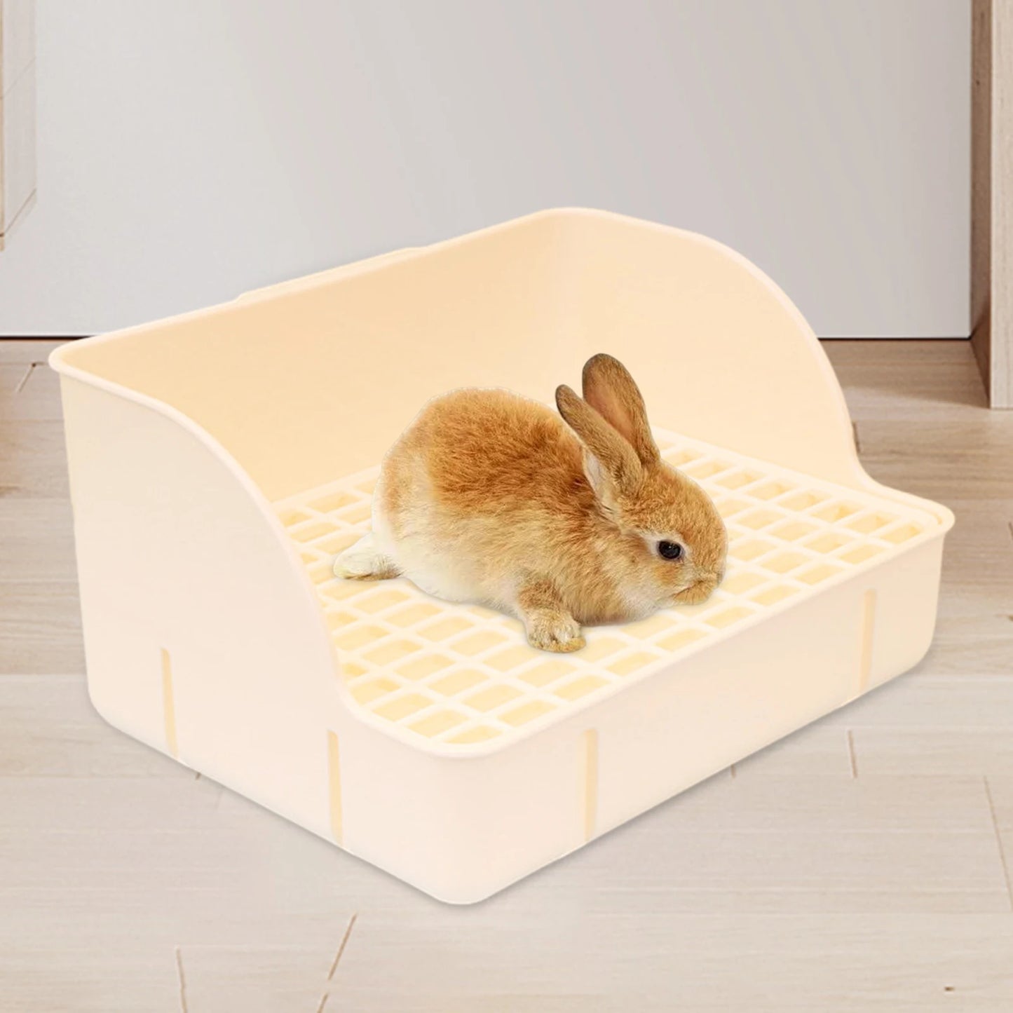 Rabbit Litter Box Pee Pan Tray Pet Toilet Corner Toilet Box Litter Pan