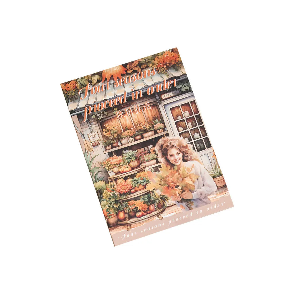 20Sheets PET Stickers Season Series PET Decorative Stickers Diary