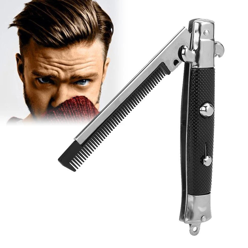 1Pc Folding Spring Comb Mens Womens Beauty Handmade Folding Pocket