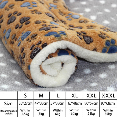 Flannel Pet Mat Dog Bed Cat Bed Thicken Sleeping Mat Dog Blanket Mat