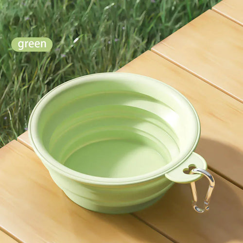 Foldable Silicone Dog Bowl Pet Outdoor Travel Portable Folding Cat