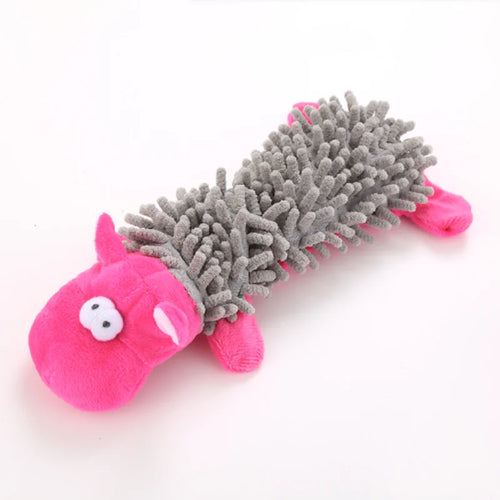 Durable Pet Dog Plush Toy for Small Breeds - Animal Shape Squeaky Chew