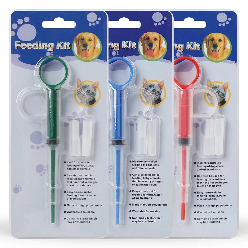 Pet feeding syringe safe and comfortable pet cat dog feeding medicine