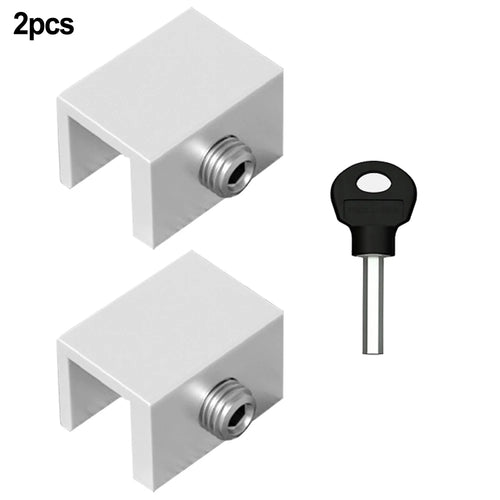 2 Pcs Adjustable Window Lock Stopper Safety Locks for Kids and Pets