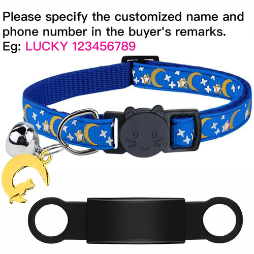 Customized Cute Glow Cat Collar Free Engraved Puppy Kitten Anti-lost
