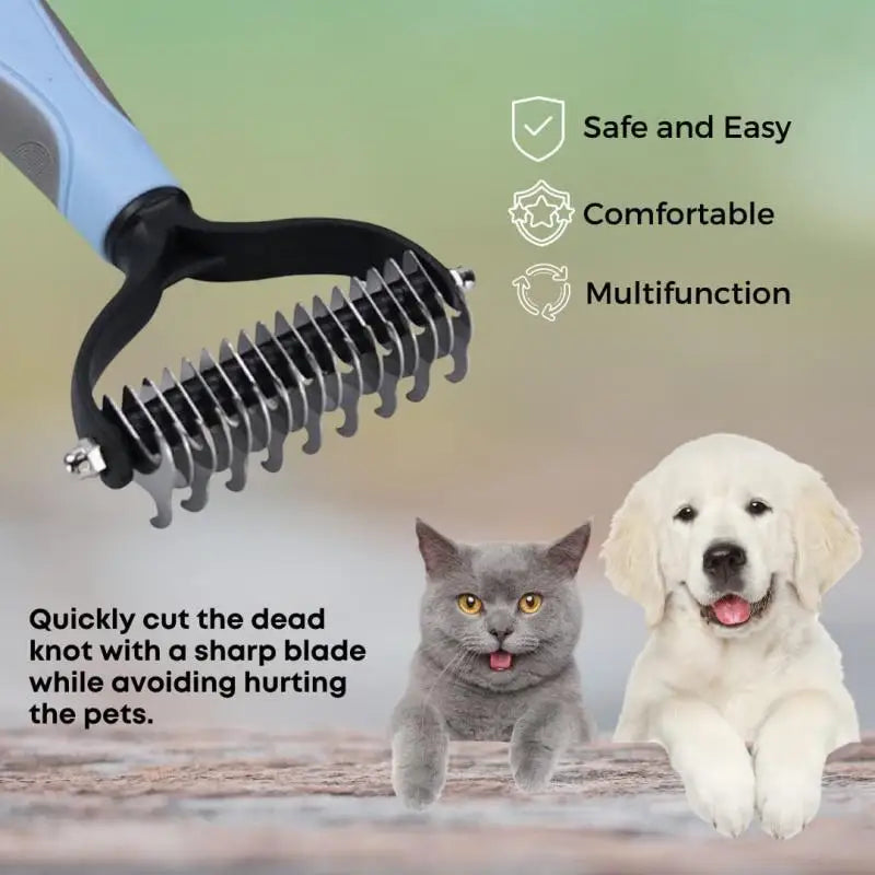 New Professional Pet Cat Hair Removal Comb Brush Dog Grooming Shedding