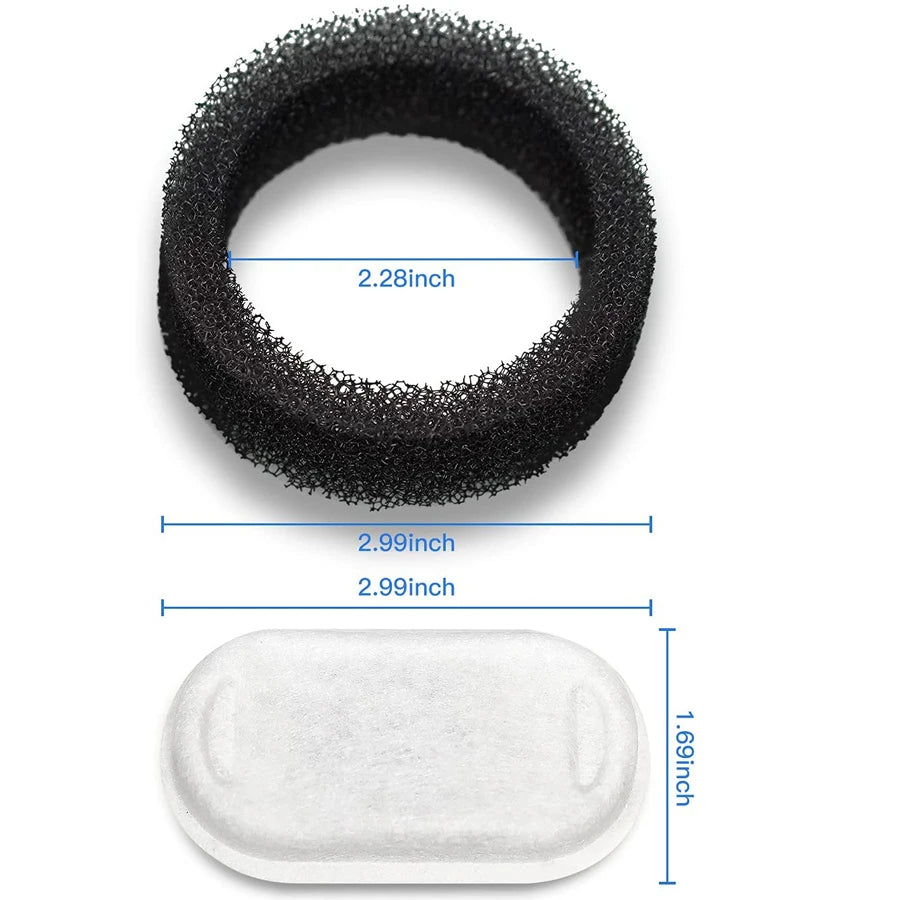 Replacement Filters for Cat Water Fountain Stainless Steel Dispenser